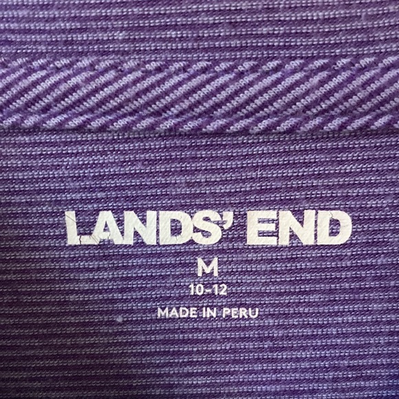 Lands’ End Medium lightweight Purple Hoodie - Picture 2 of 4